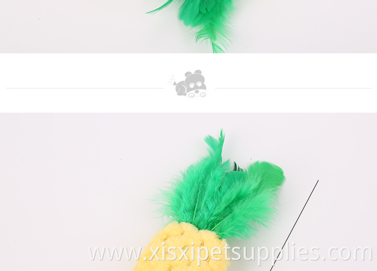 wholesale pineapple Pet throwing toy catnip plush cat toy